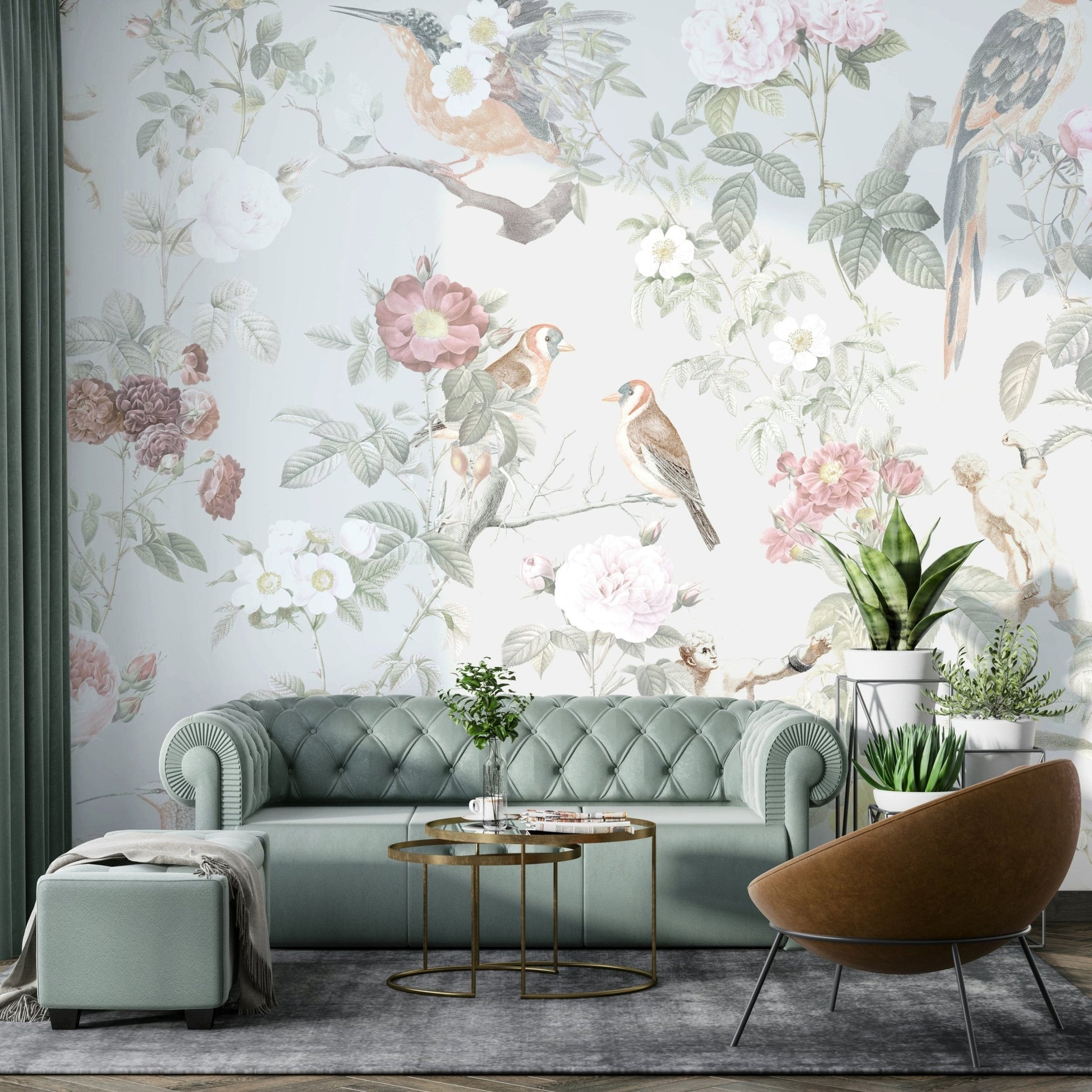 Romantic floral art for walls

