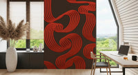 Look at the curves bending freely across this Ember Lines wall mural
GD9494