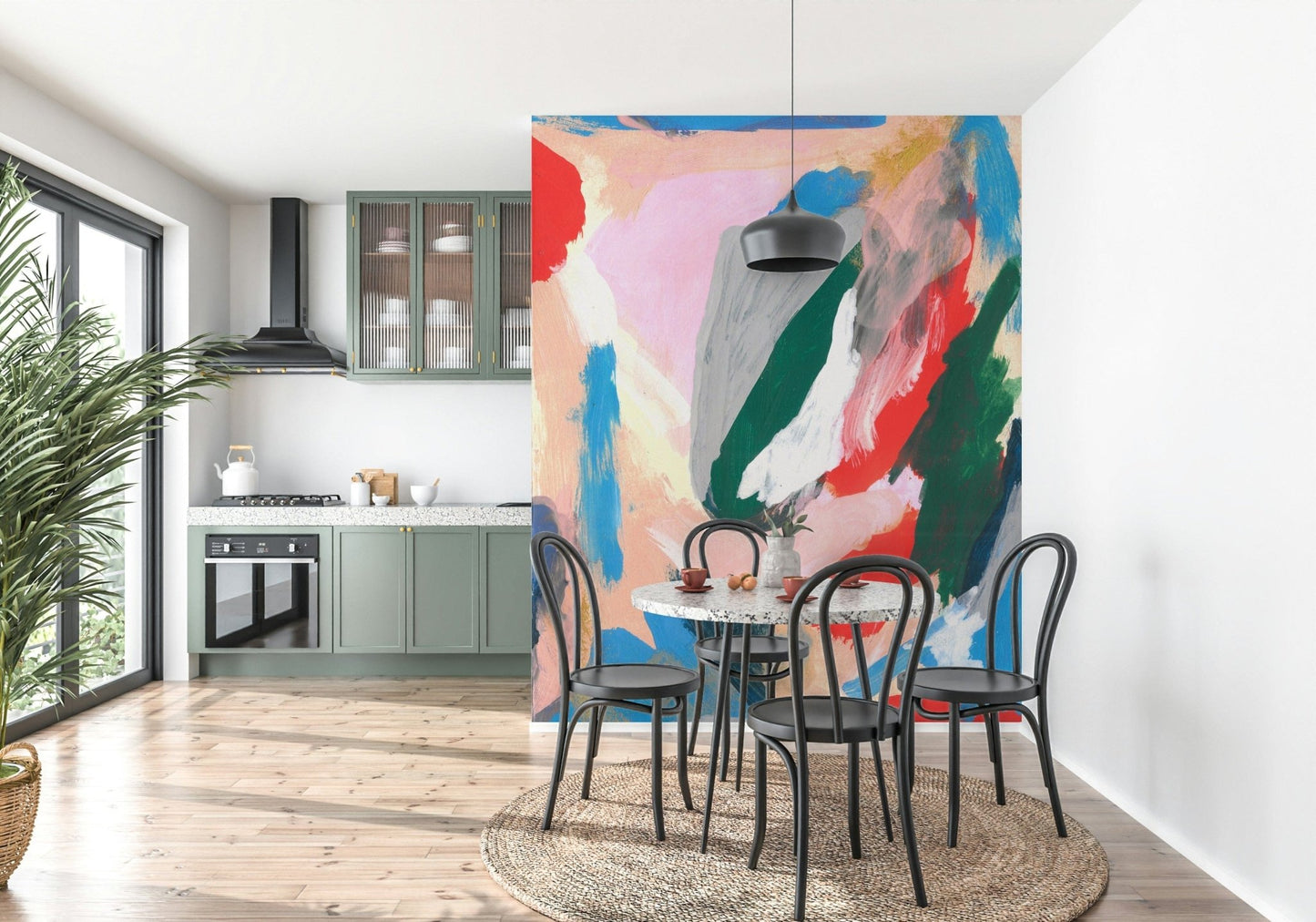 Fluid Forms Wall Mural