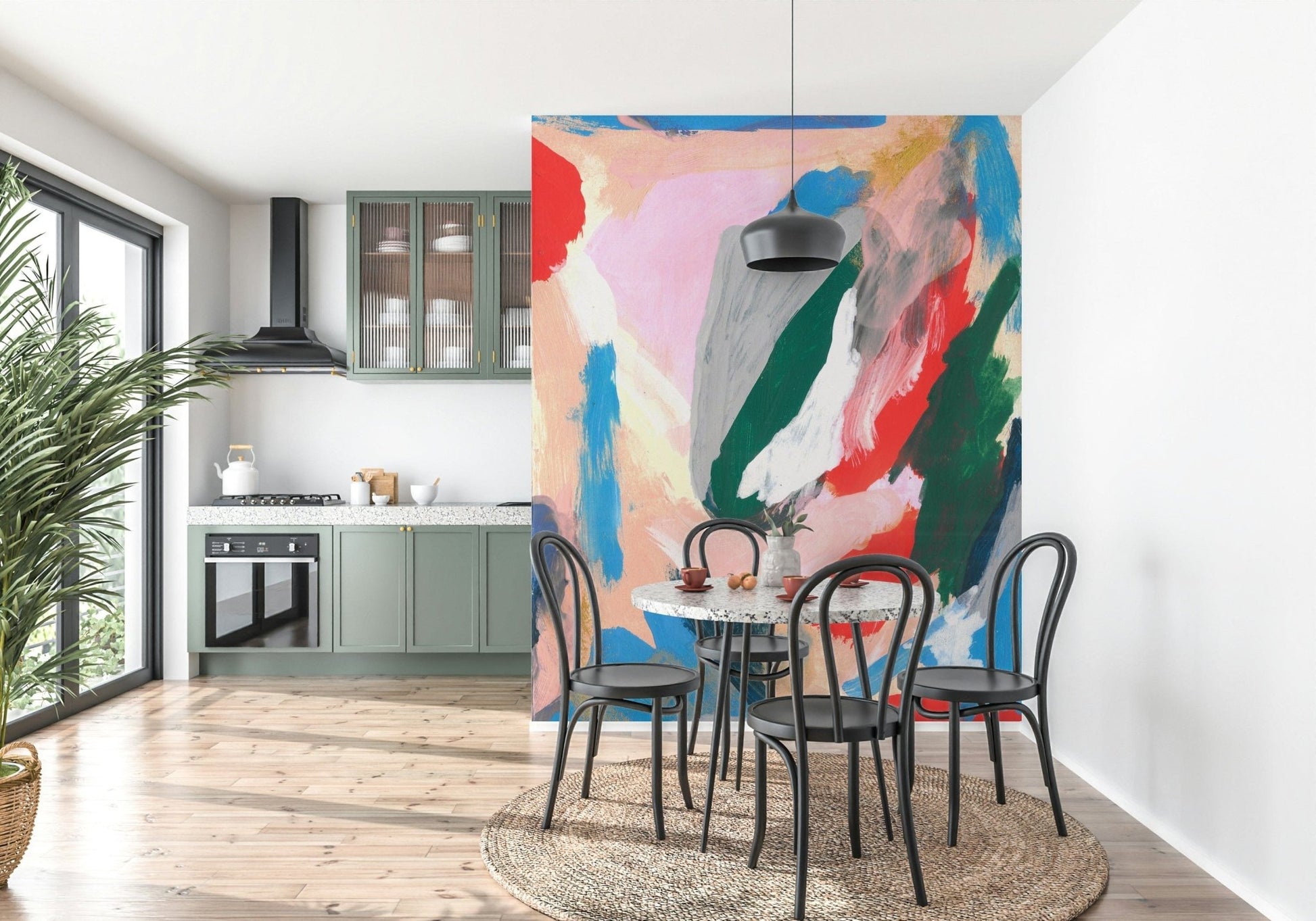 Fluid Forms Wall Mural