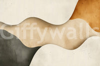 Minimalist wallpaper mural for walls with earth tones, GD1134