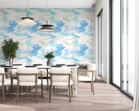 Fluid Serenity wallpaper showing light blue hues and fluid transitions