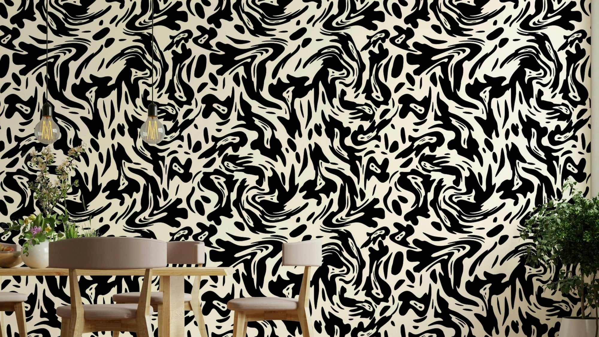 Wallpaper with a unique, modern and artistic design, GD4476