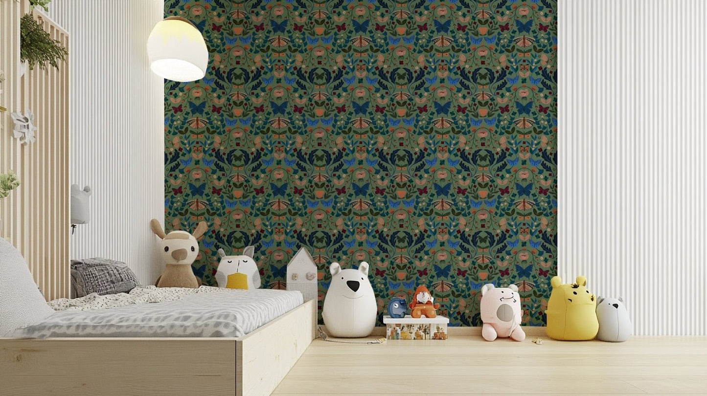 Wallpaper with nature-inspired design GD808

