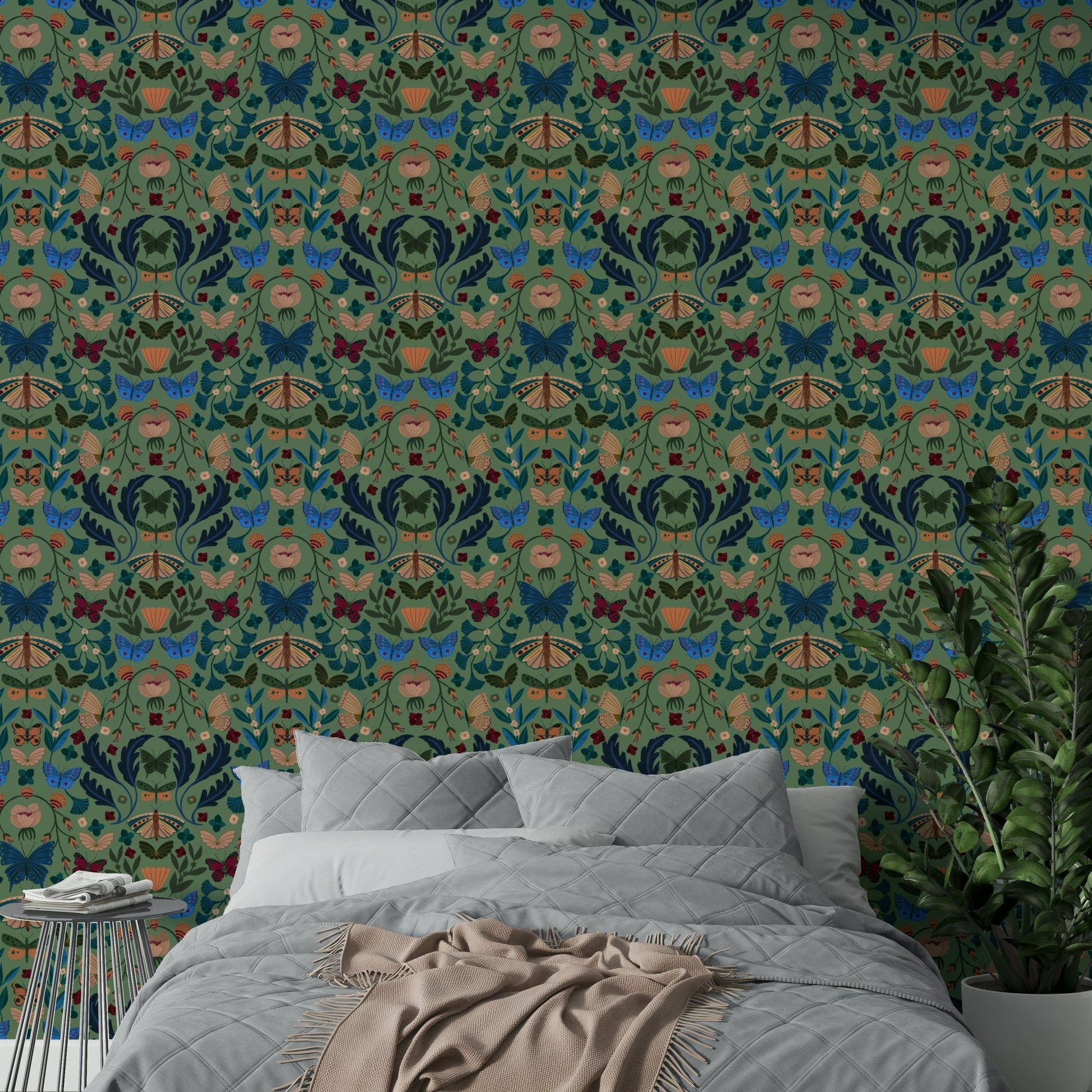 Pastel flower mural wallpaper design GD808

