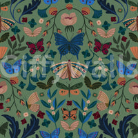 Pastel floral wall mural style GD808

