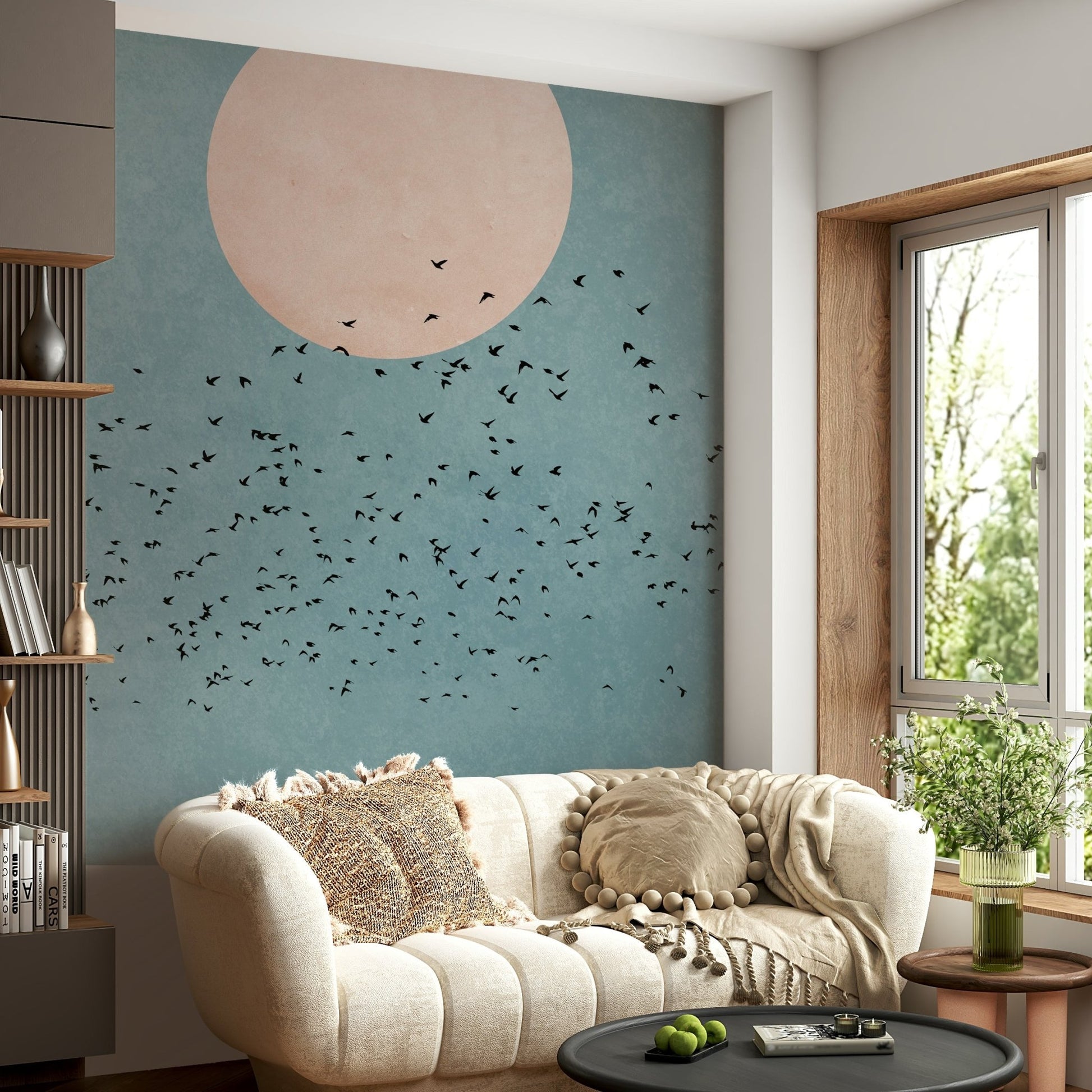 Features a scene of things taking flight.