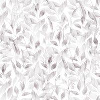 A seamless pattern of leaves on a wall

