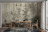 Foggy forest landscape wallpaper design D303
