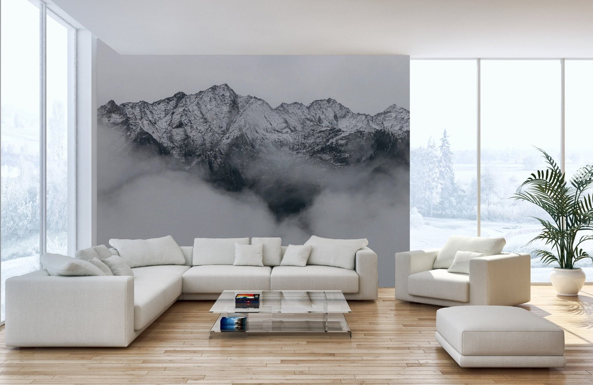 Misty Mountain Landscape Wallpaper
