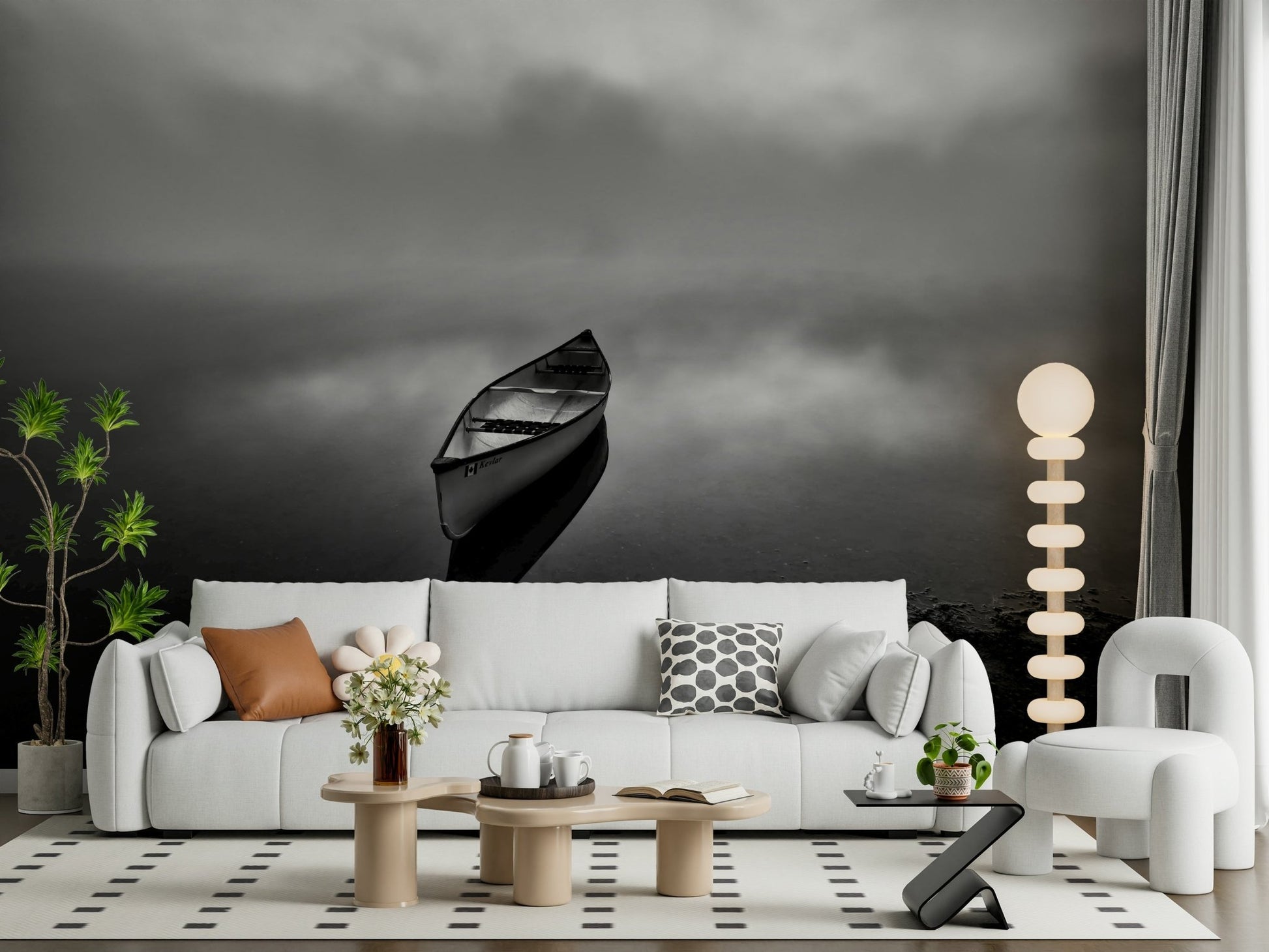 A serene flowing water wall mural for your decor.