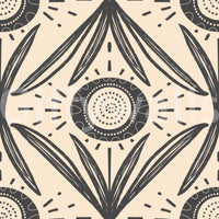 Floral wallpaper with retro charm
