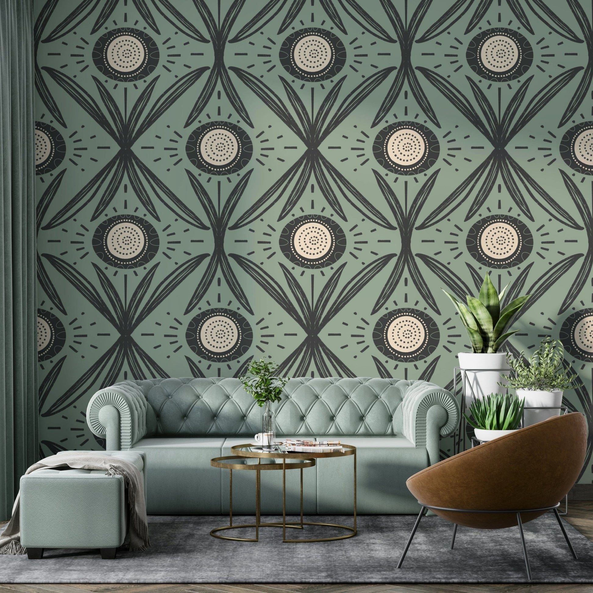 Wallpaper for walls with natural contrast
