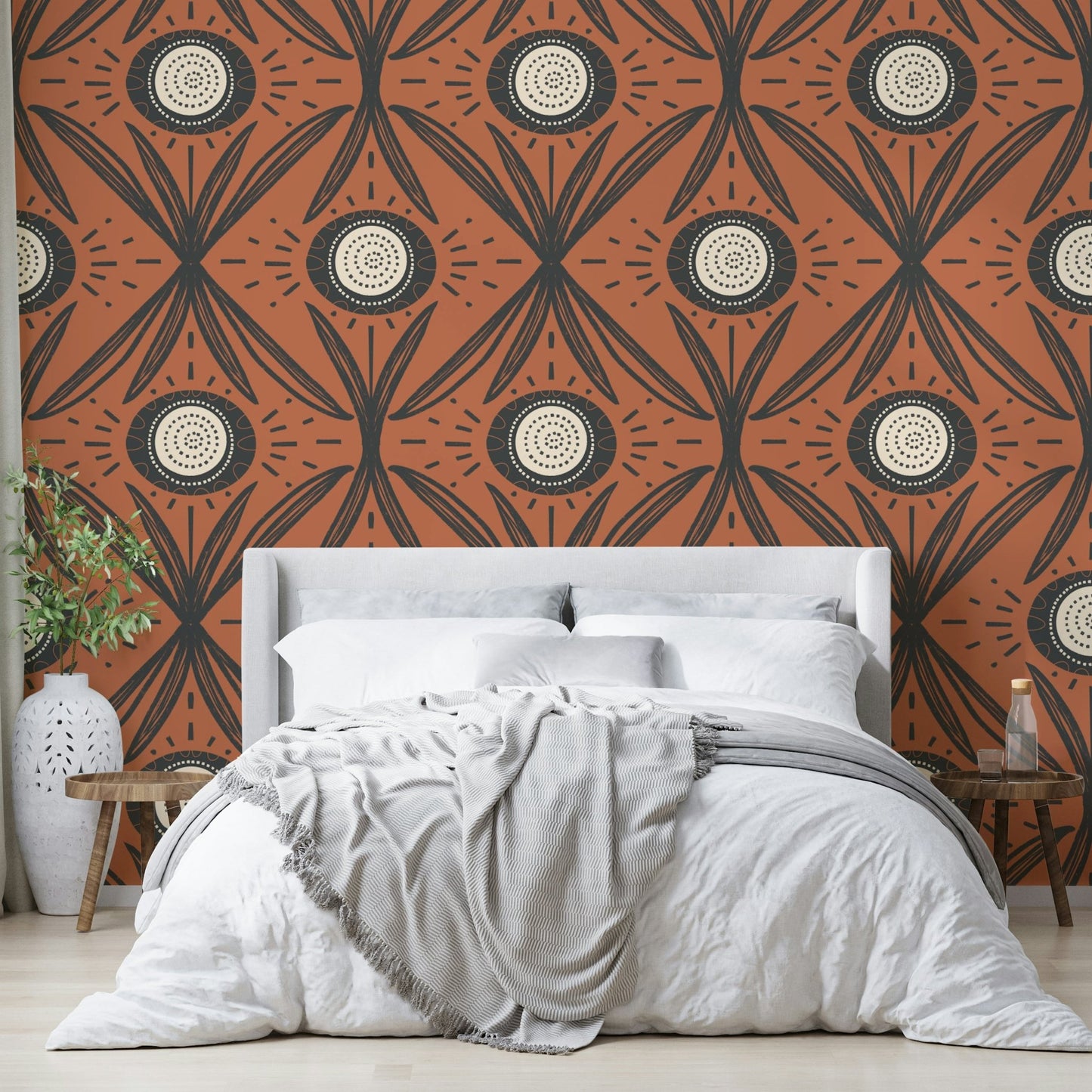 Wallpaper for expressive, warm-toned interiors
