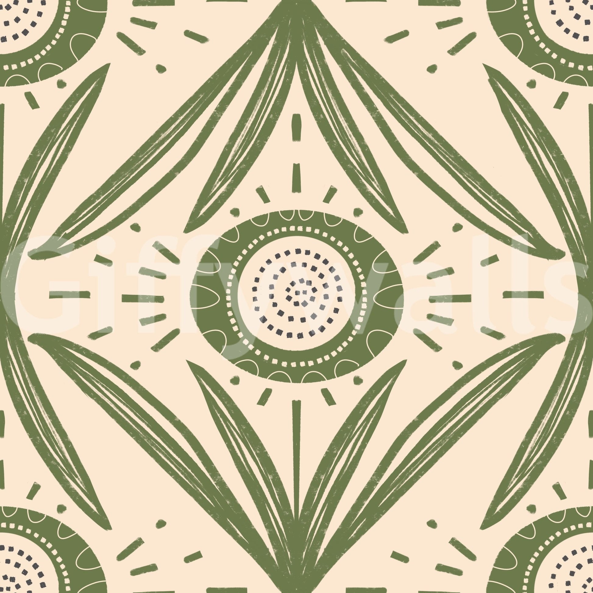 Farmhouse-inspired wallpaper with floral detail, GD2421