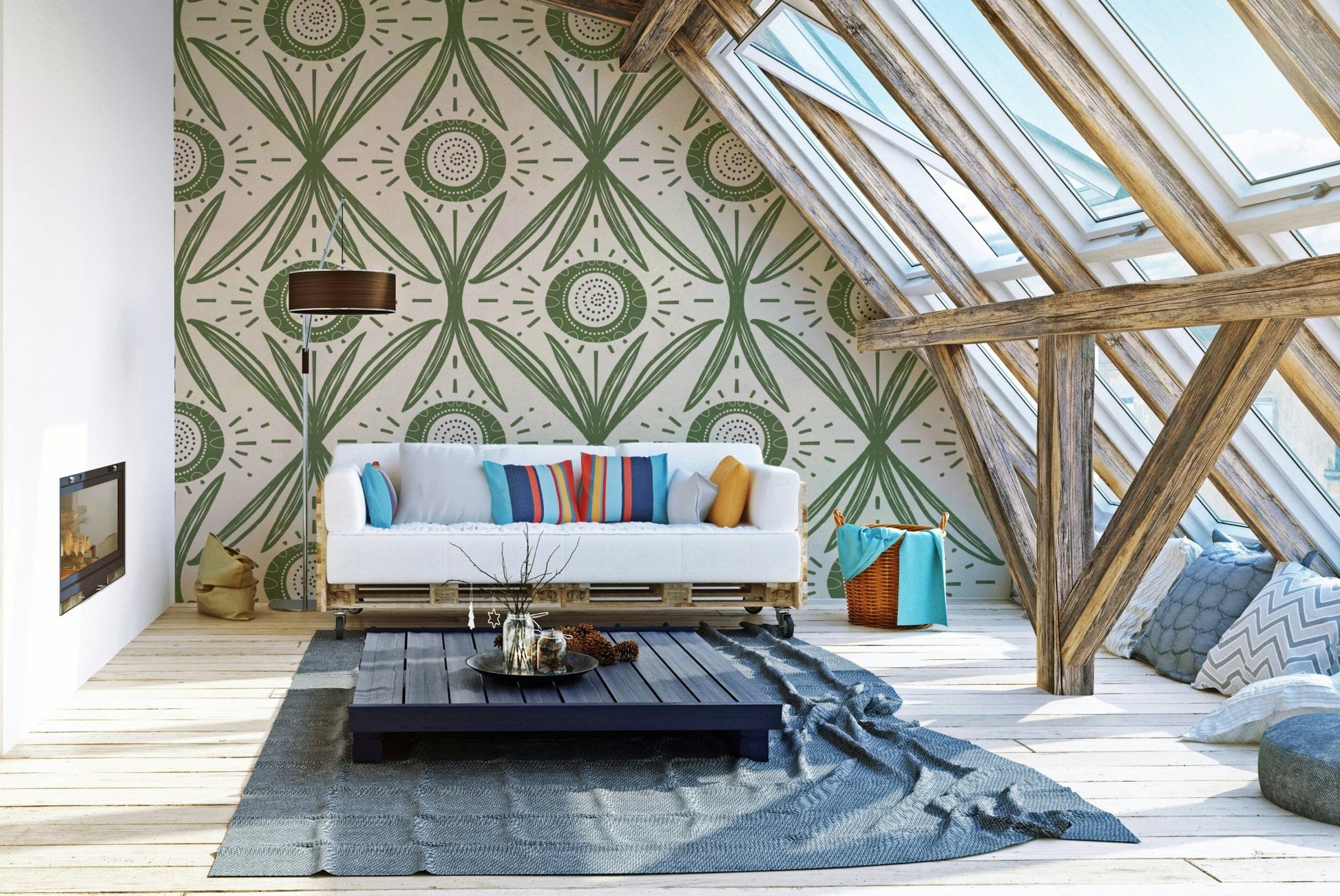 Wall mural for relaxed interiors, GD2421