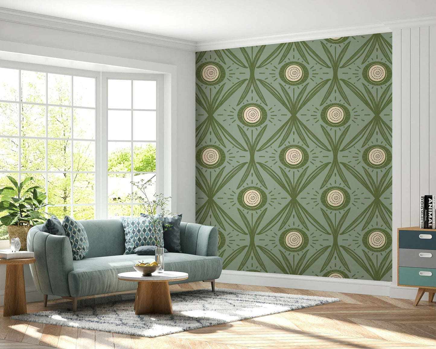 Wallpaper for walls with nature-inspired style
