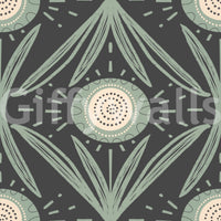 Cottage-inspired wallpaper with bold contrast
