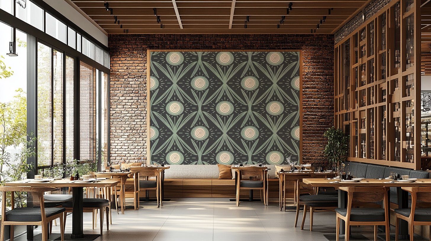 Large floral mural with vintage flair, GD2429
