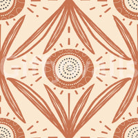 Cottage floral mural for relaxed spaces
