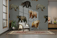 Woodland bear wallpaper for walls

