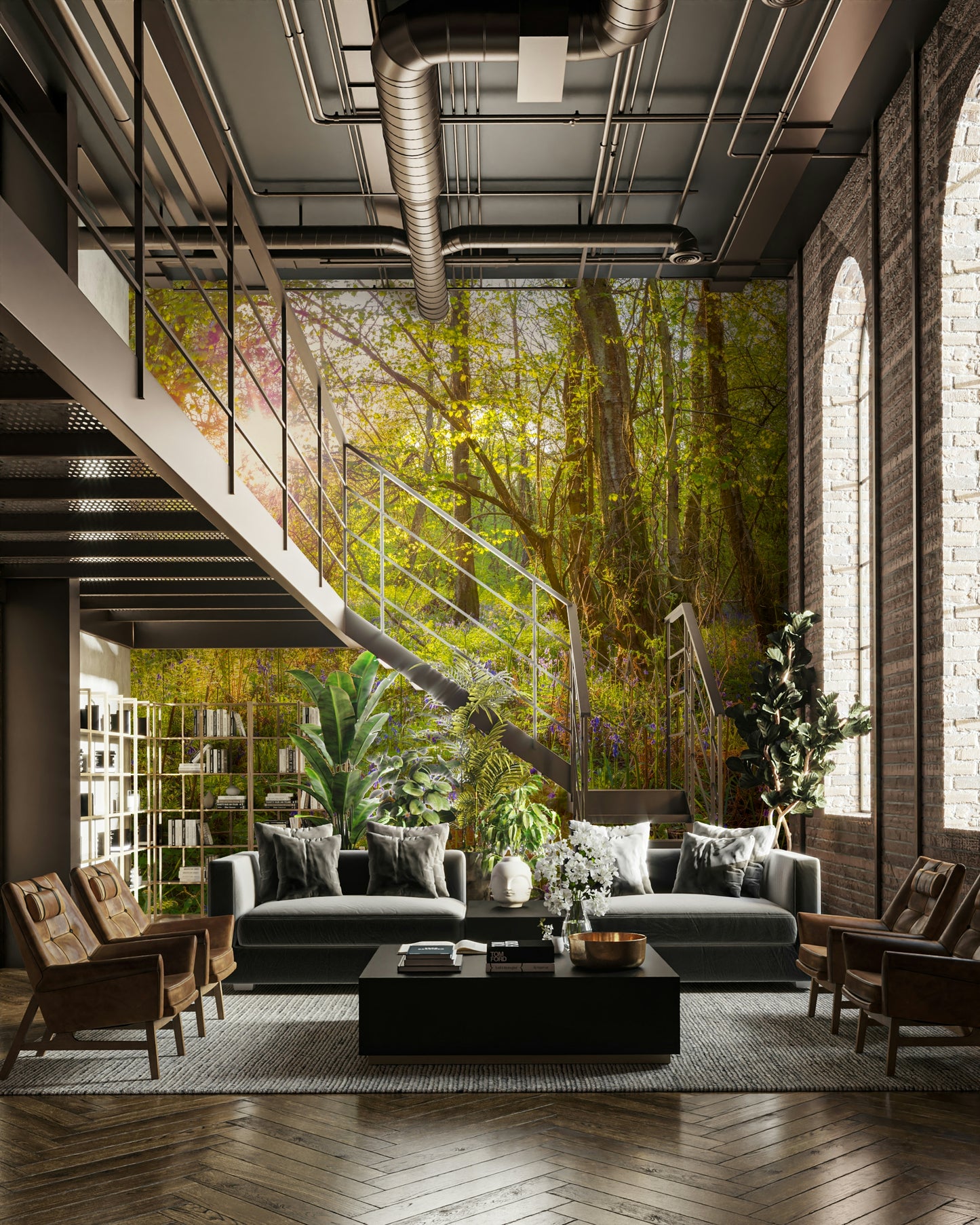 Forest Bloom Wall Mural