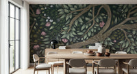 Forest's Embrace wallpaper for a relaxing botanical style lounge.