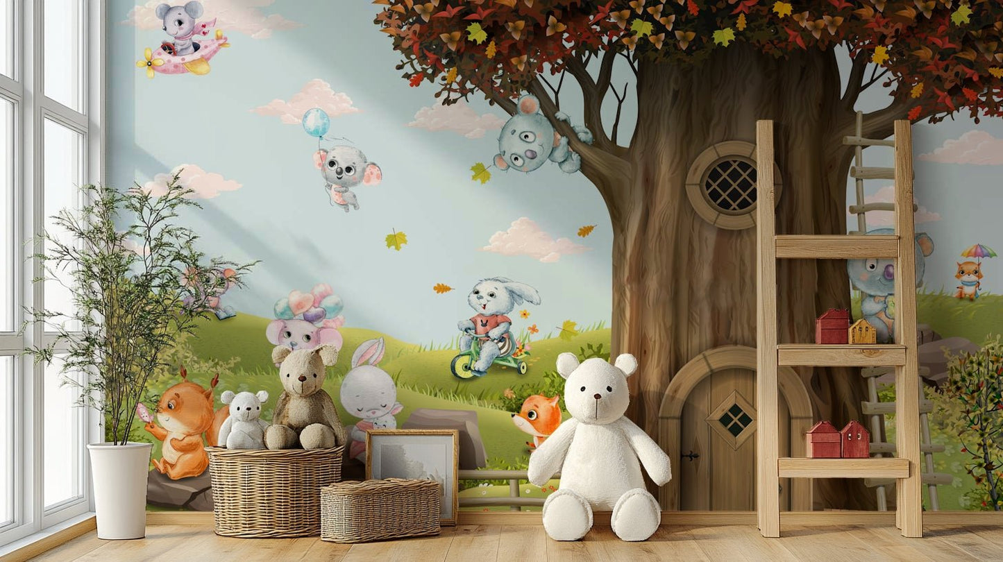 The colors are natural, with shades of green, brown, and gray.
