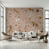 Deer and owl scene on the Forest Friends Fable Wall Mural.