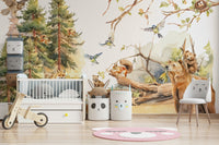 Lush trees and subtle natural elements.

