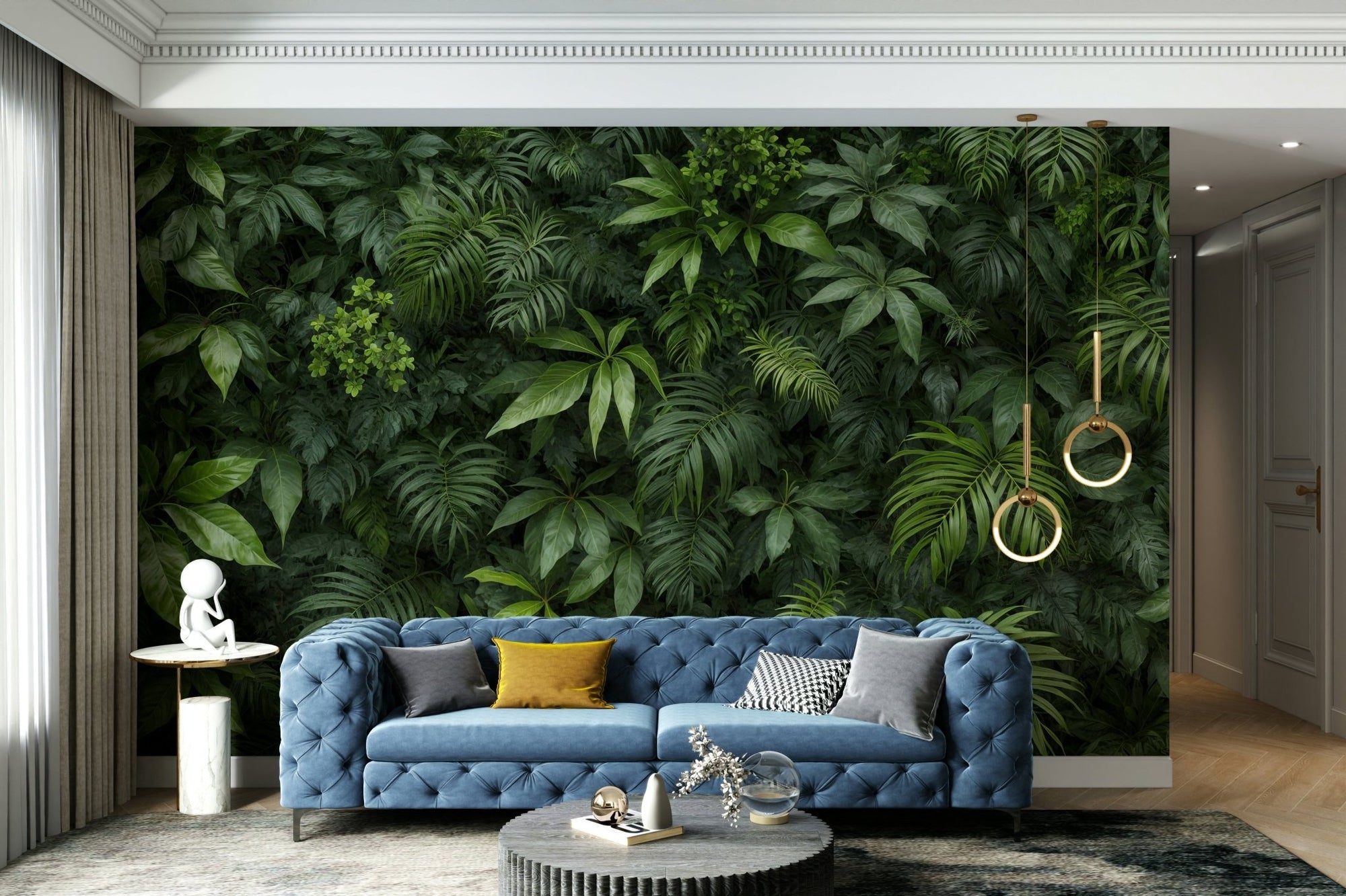 A detailed view of dense, deep green foliage. GD3714

