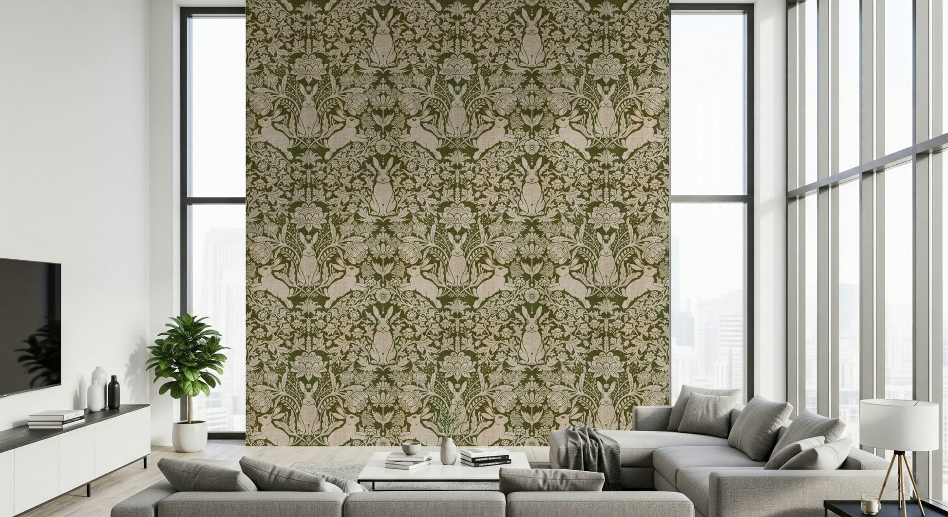 An artistic soft focus landscape mural on scenic wallpaper., GD5828