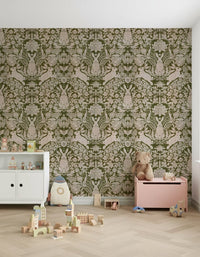 A calming abstract design wallpaper mural that defines a space., GD5828