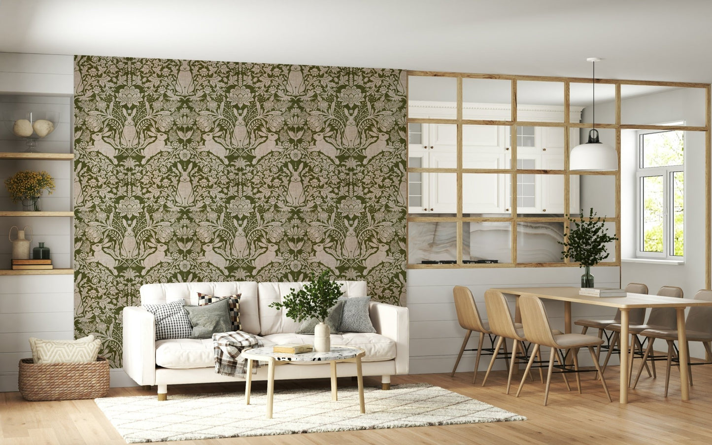 An artistic minimalist form mural for home decor., GD5828