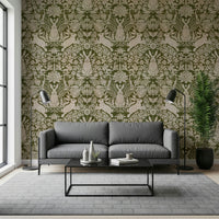 A contemplative gentle design wallpaper mural for a feature wall., GD5828