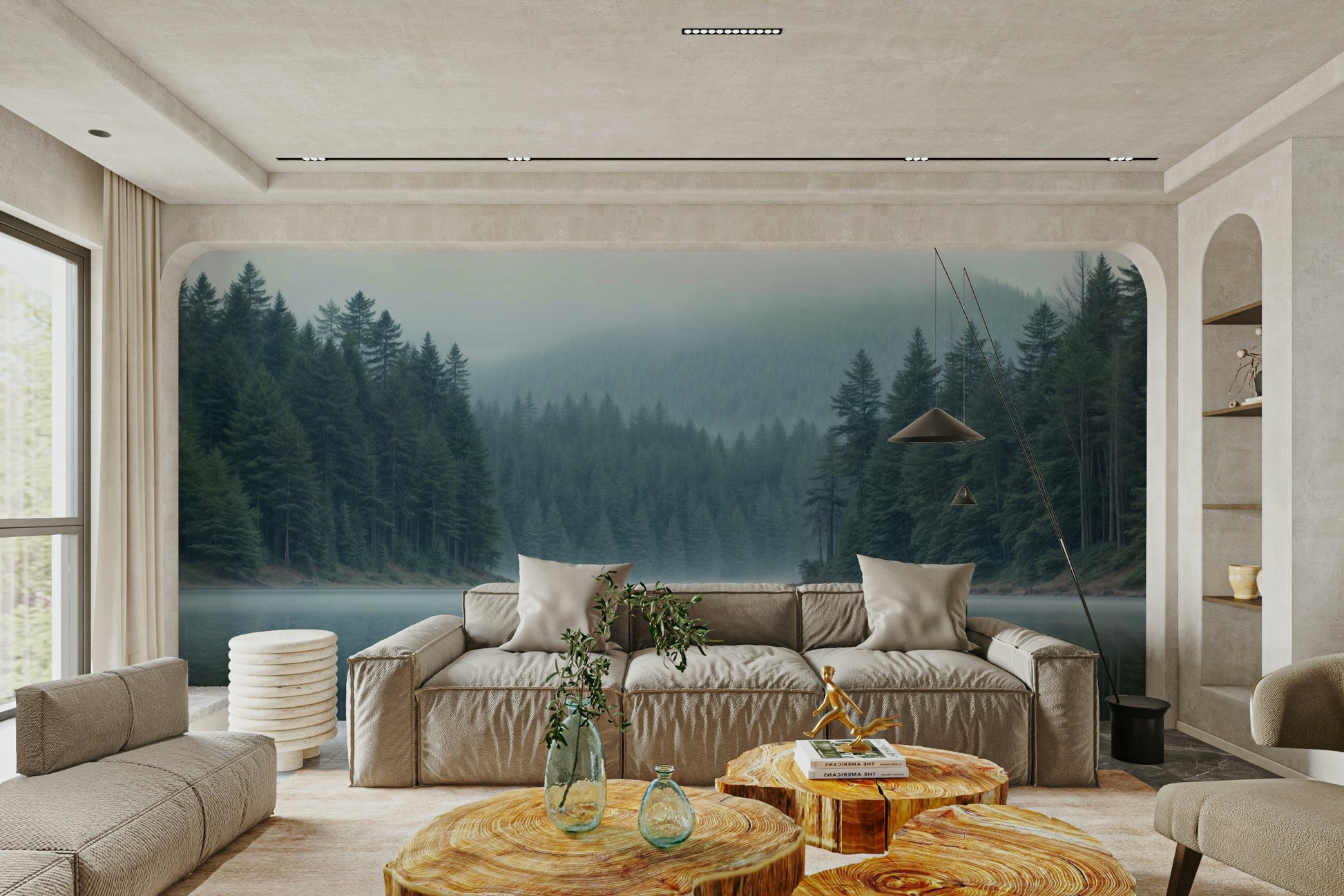 The design gives a feeling of quiet, natural beauty.

