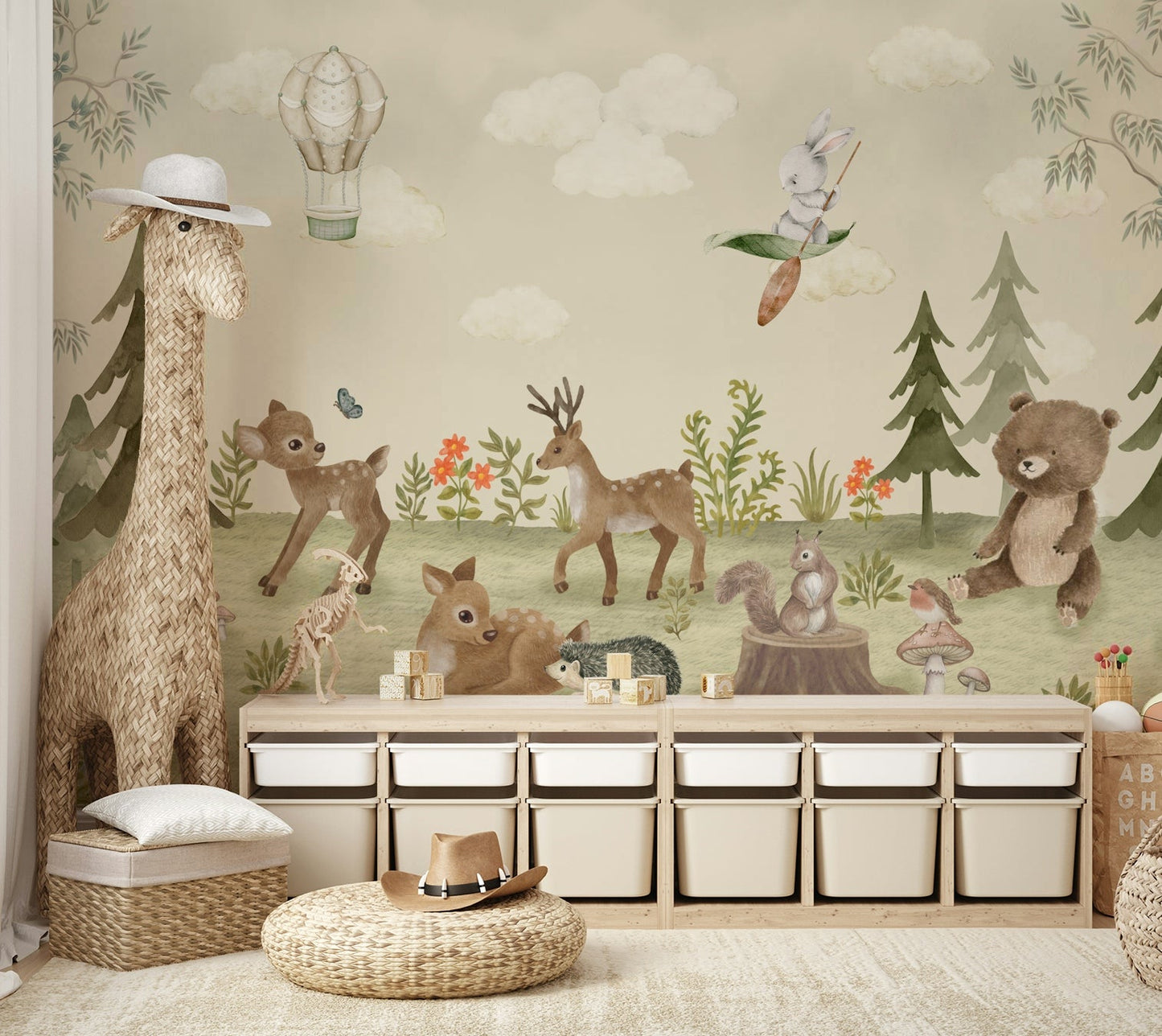 The design feels peaceful and whimsical.

