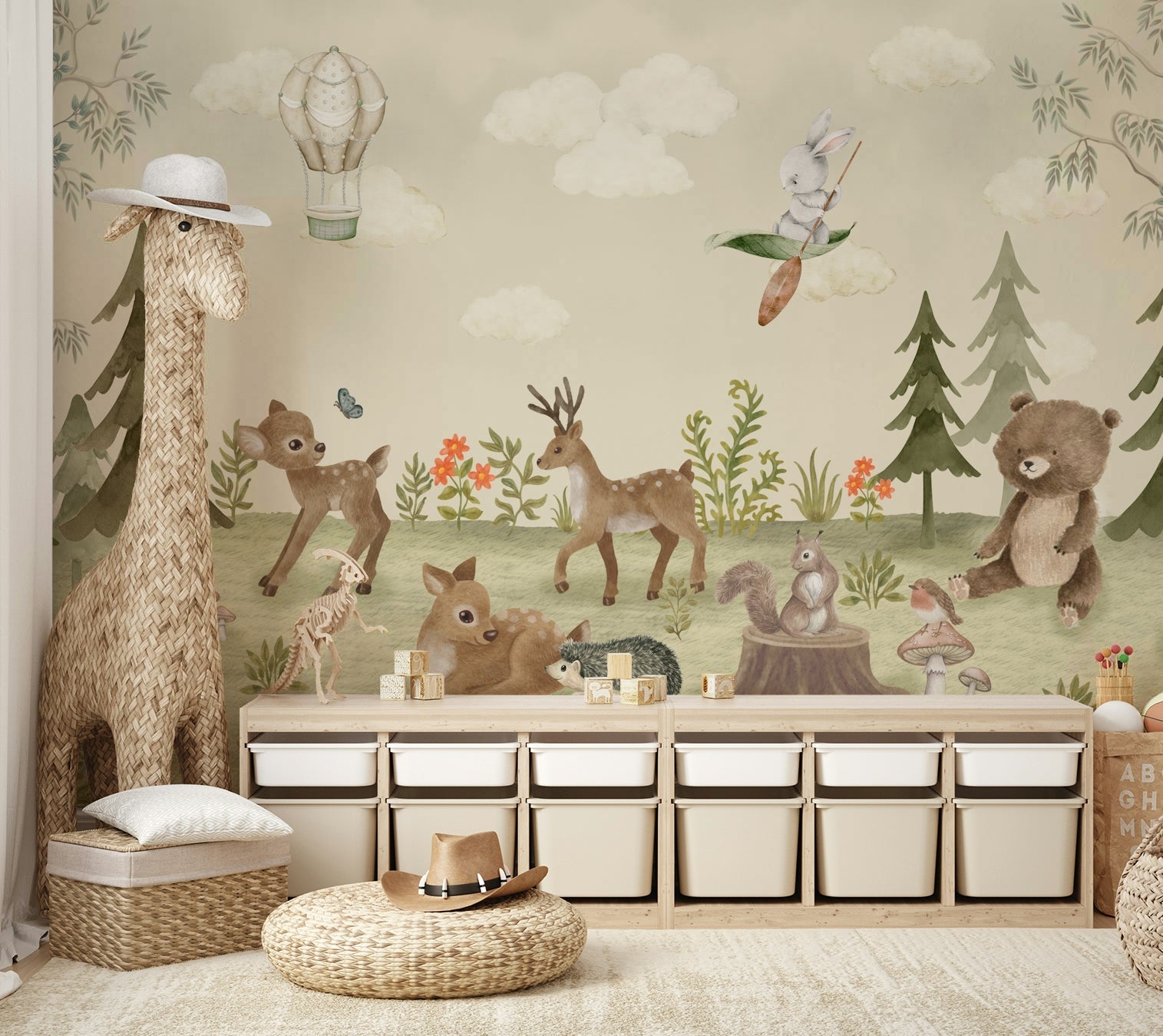 The design feels peaceful and whimsical.

