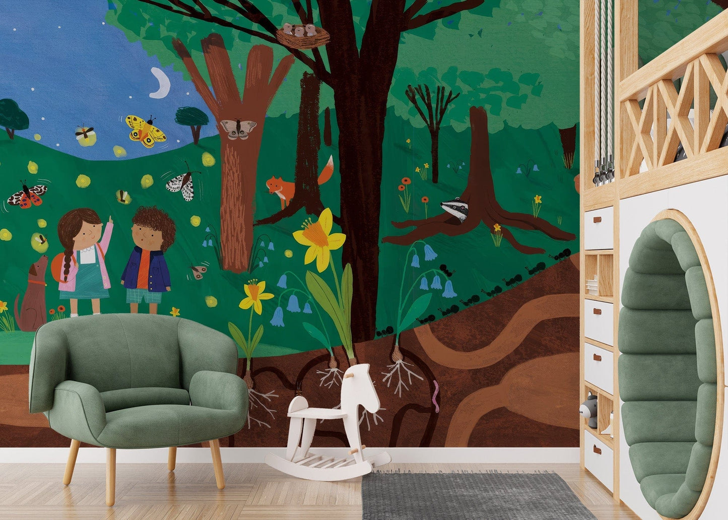 Forest Tales Wall Mural - Giffywalls