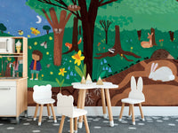Forest Tales Wall Mural - Giffywalls