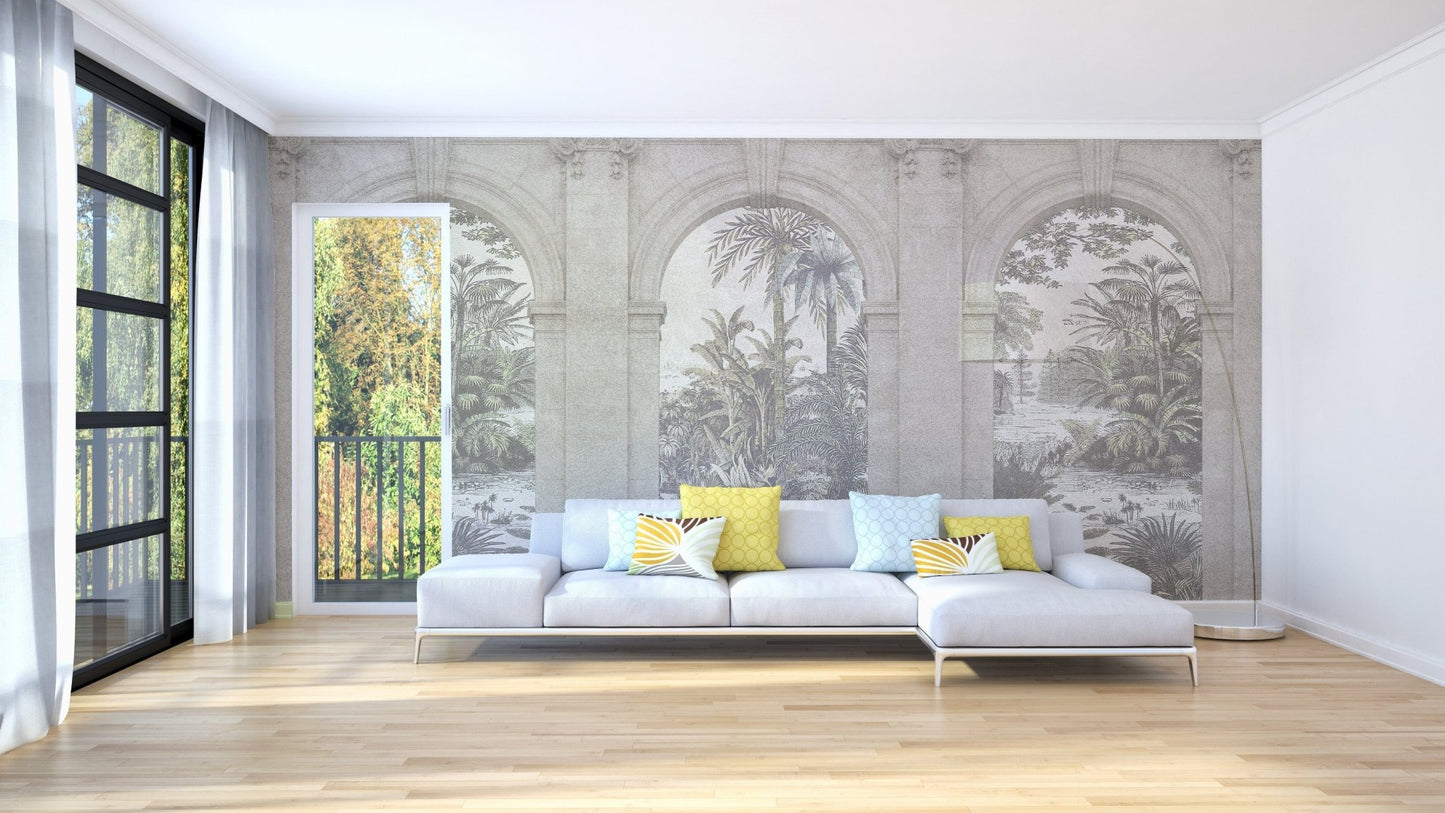 Vintage Architecture Textured Wallpaper Murals - Giffywalls A455