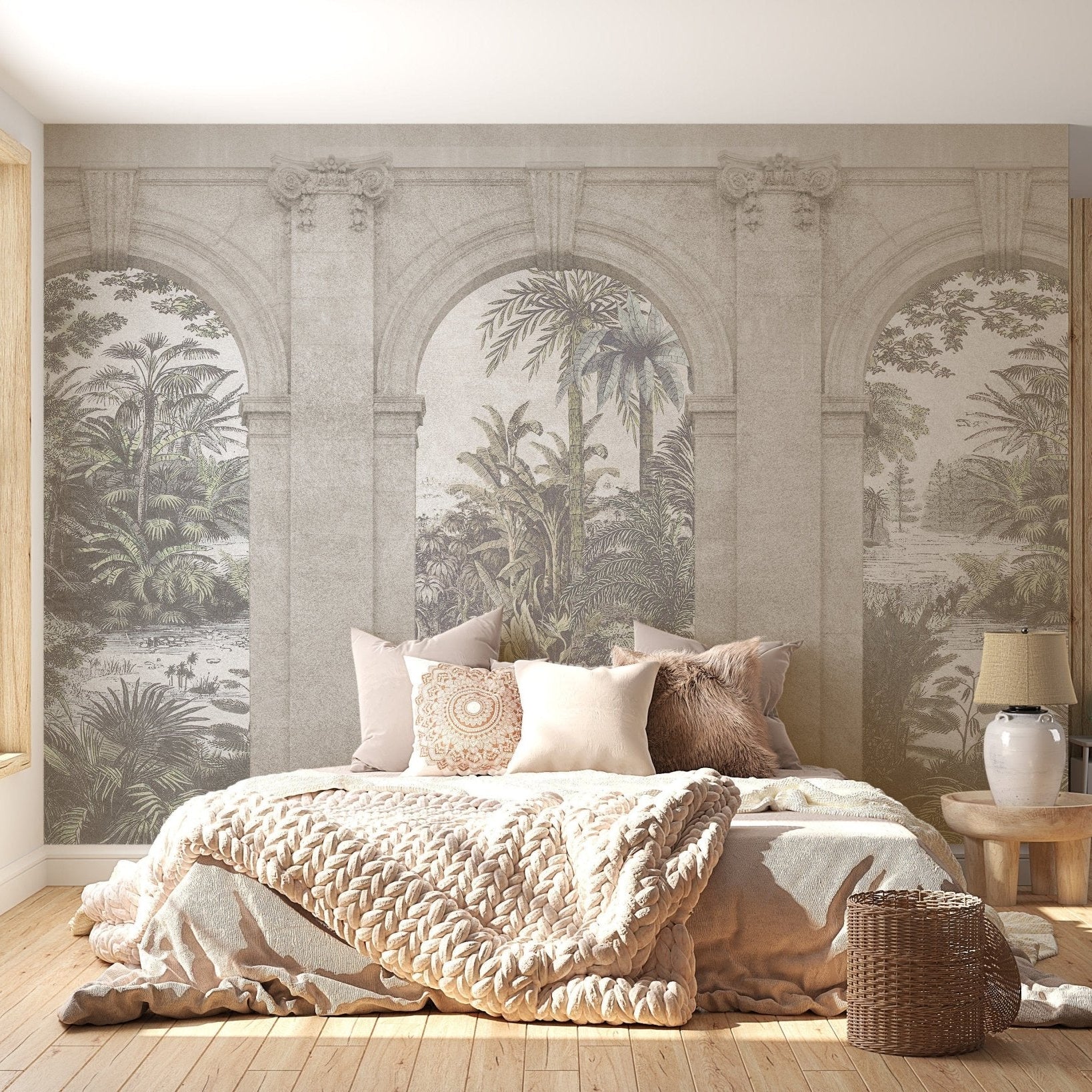 Vintage Architecture Textured Wallpaper Murals - Giffywalls A455