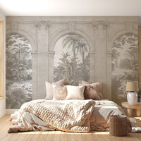 Vintage Architecture Textured Wallpaper Murals - Giffywalls A455
