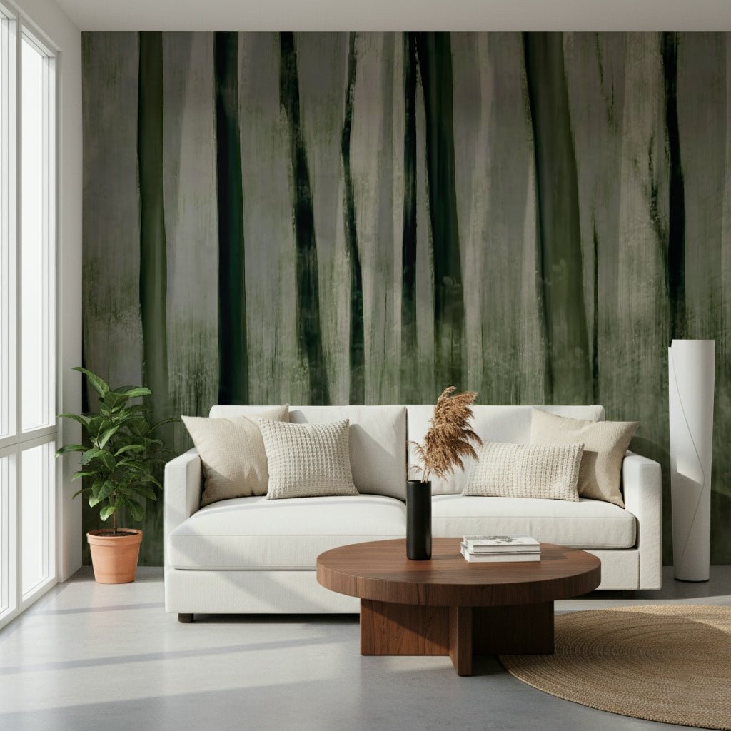 A contemplative gentle light wallpaper mural for a feature wall., GD5587