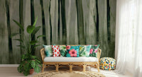 An artistic soft focus landscape mural on scenic wallpaper., GD5587