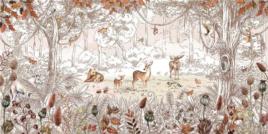 Forest Friends Wallpaper Murals