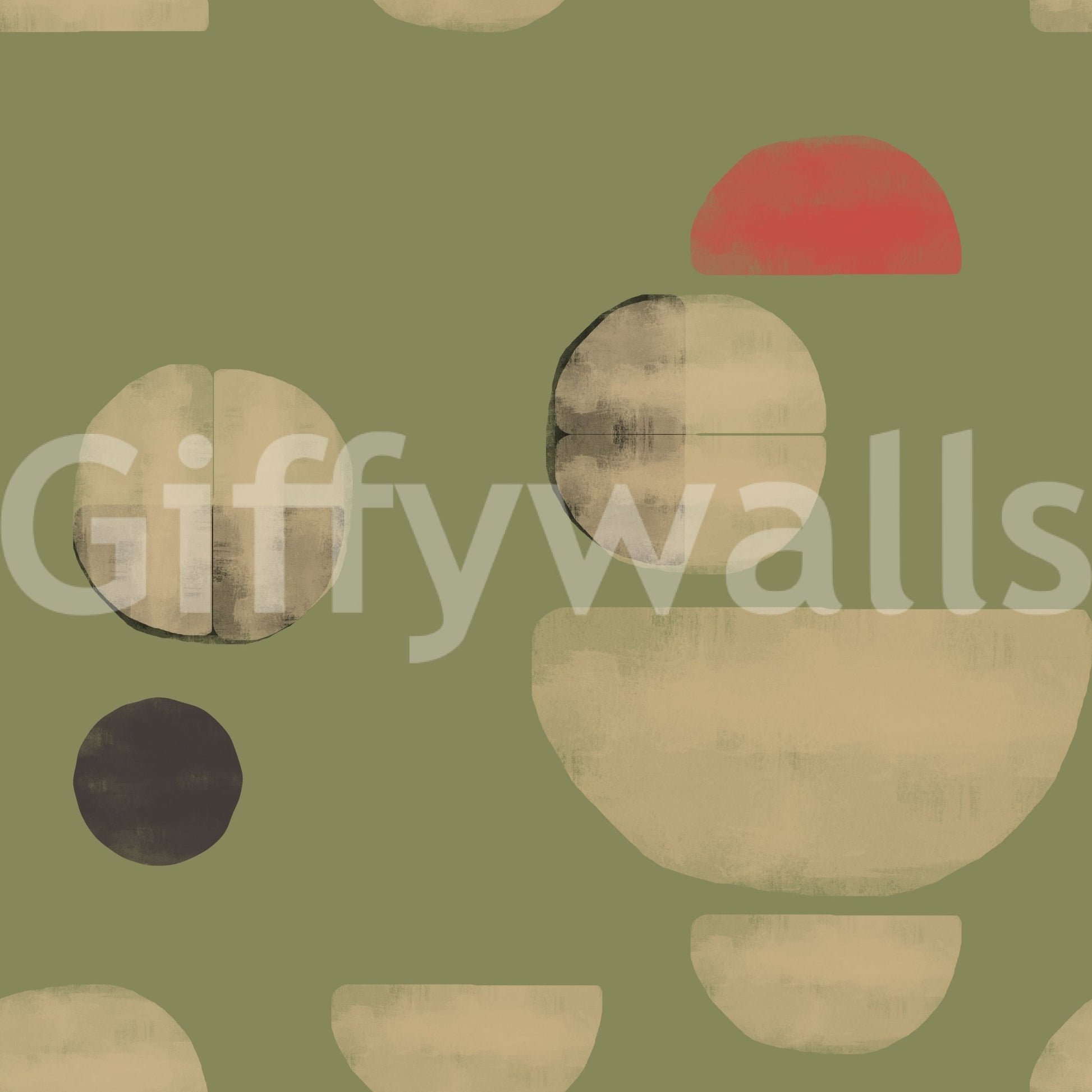 Formas Abstractas de Tierra wallpaper with calm tones and soft curves