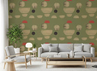 Formas Abstractas de Tierra wallpaper showing layered abstract shapes