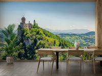 Fortress Vista Wall Mural depicting a hilltop citadel GD5061
