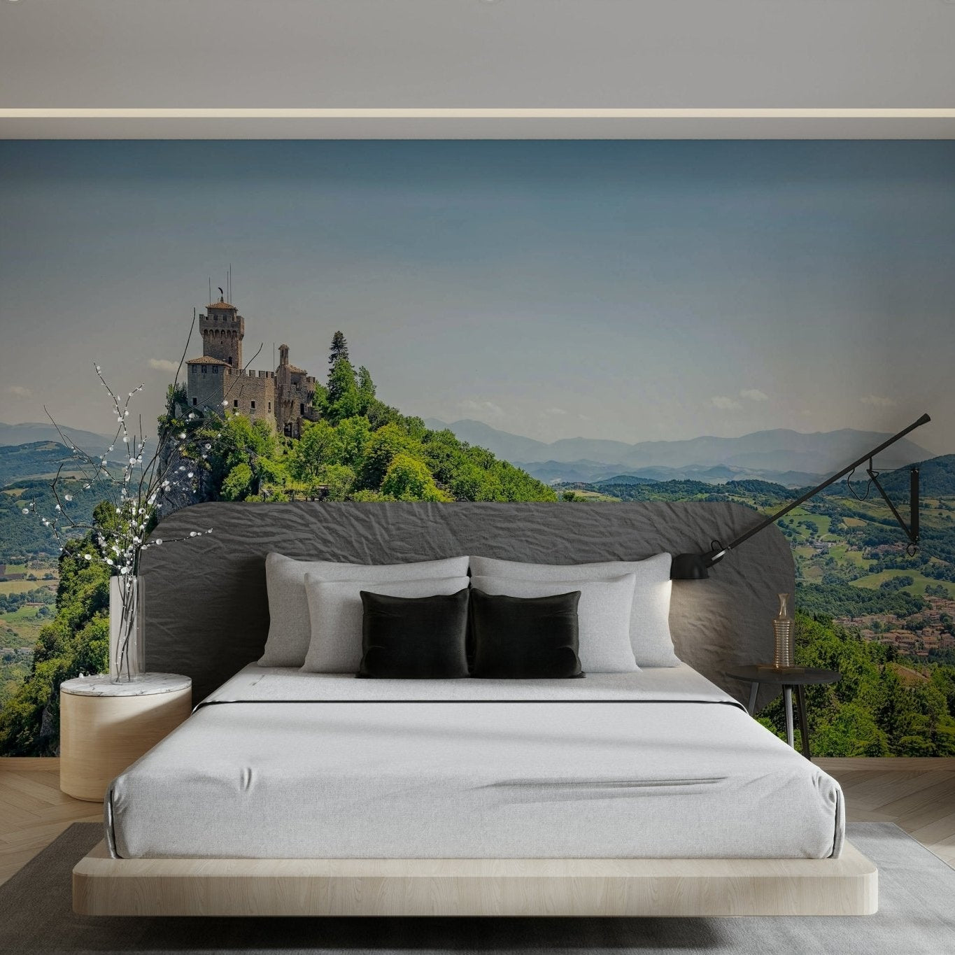 Fortress Vista Wallpaper featuring an old stone tower GD5061